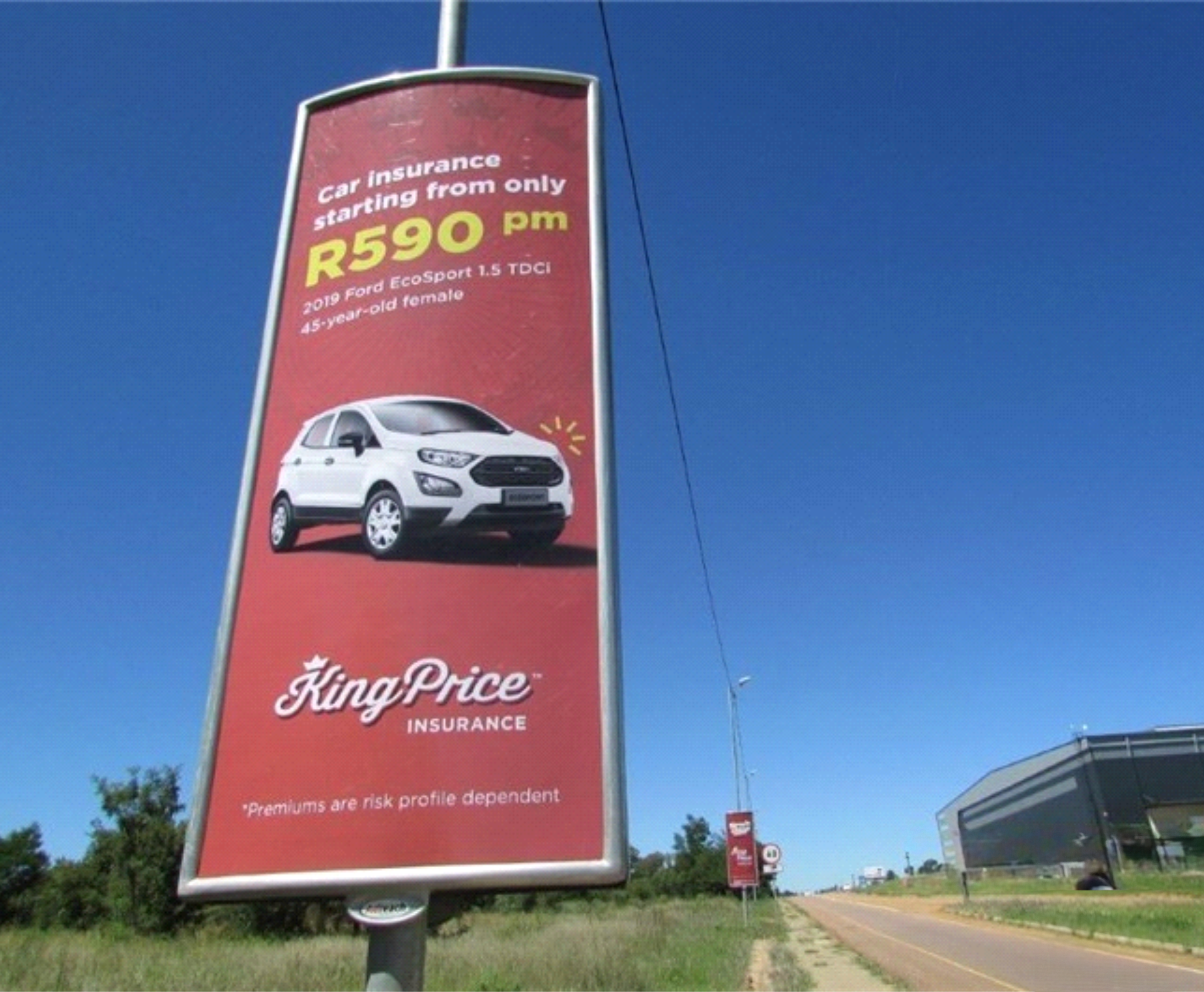 4 sqm Street Pole Advertising Frame