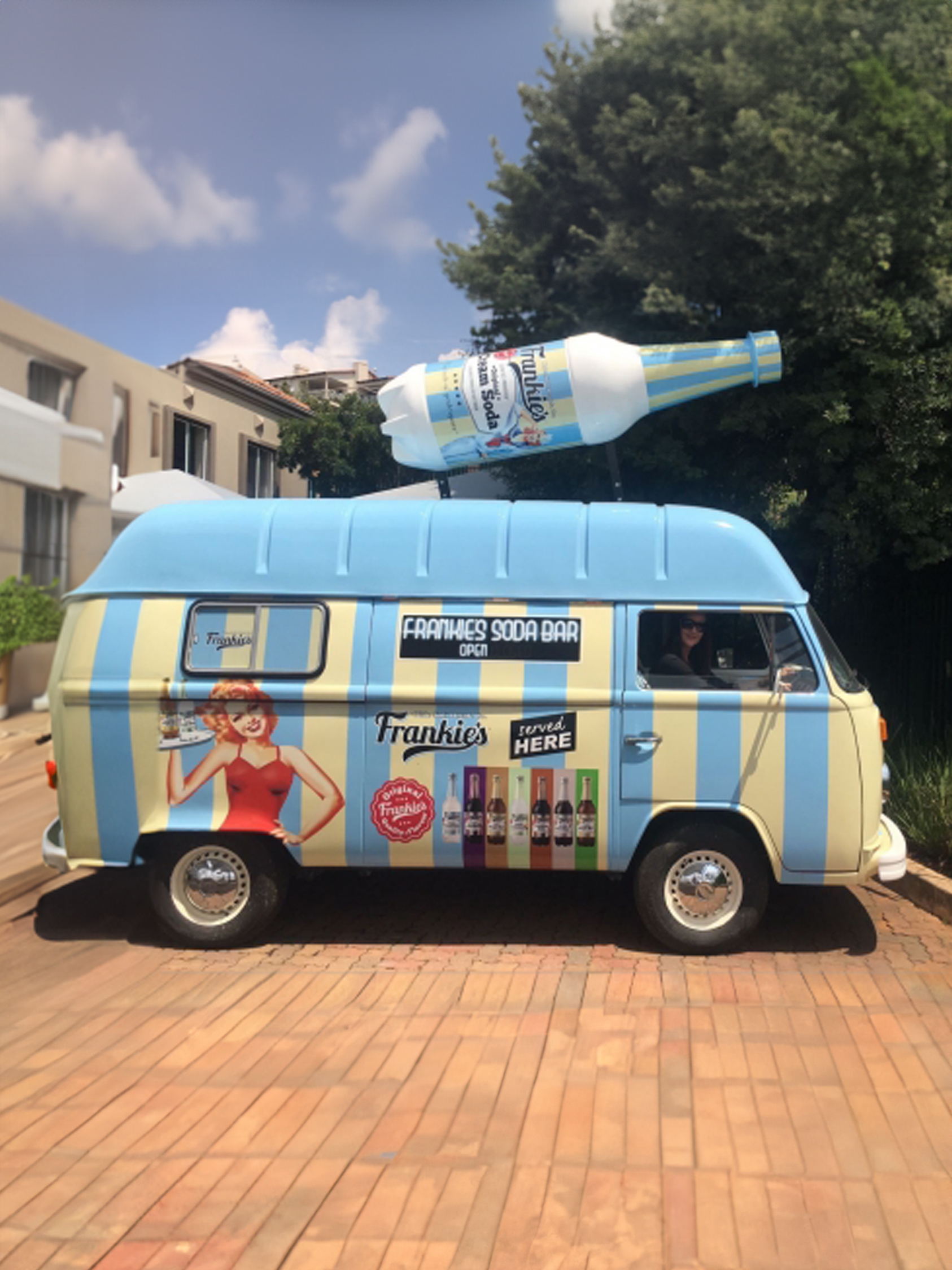 Frankies Bottle on a Kombi
